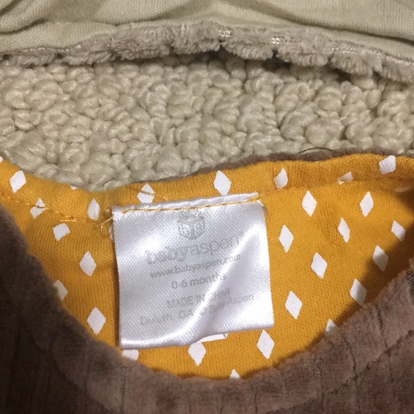 Baby Aspen “Little Night Owl” sleep sack and cap - Picture 3 of 5